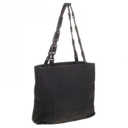 Pre Owned Prada Black Nylon Vintage Tote