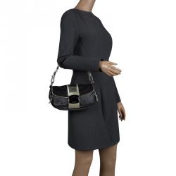 Pre Owned Prada Grey/Black Nylon Shoulder Bag