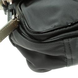 Pre Owned Prada Grey/Black Nylon Shoulder Bag