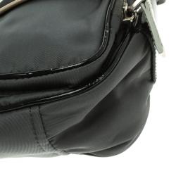 Pre Owned Prada Grey/Black Nylon Shoulder Bag