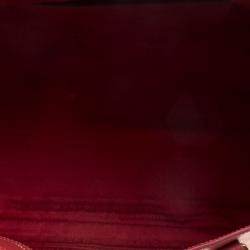 Pre Owned Prada Red Saffiano Lux Leather Large Gardener's Tote