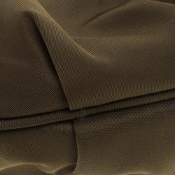 Pre Owned Prada Olive Green Nylon Wristlet Clutch