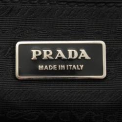 Pre Owned Prada Black Leather Shoulder Bag