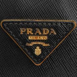 Pre Owned Prada Black Saffiano Medium Lux Tote