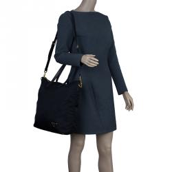 Pre Owned حقيبة برادا نايلون أسود مزينة