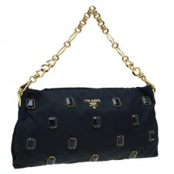 مملوكة مسبقًا كلتش برادا جواهر ستان أسود 