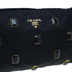 مملوكة مسبقًا كلتش برادا جواهر ستان أسود 