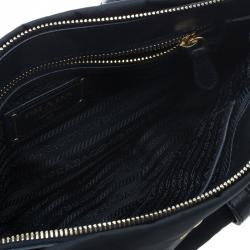 Prada Black Tessuto Nylon Satchel Bag