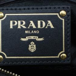 Prada Black Tessuto Nylon Satchel Bag