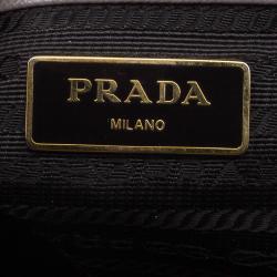 Pre Owned Prada Grey Saffiano Medium Lux Tote