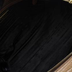 Pre Owned Prada Brown Crocodile Leather Bowler Bag