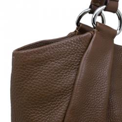 Pre Owned Prada Brown Leather Vitello Daino Tote Bag