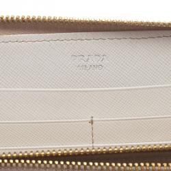 Prada Two Tone Perforated Wallet