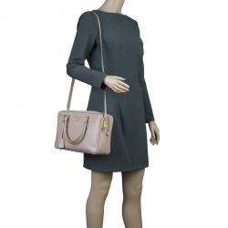 Pre Owned Prada Cammeo Saffiano Lux Leather Top Handle Bauletto Bag