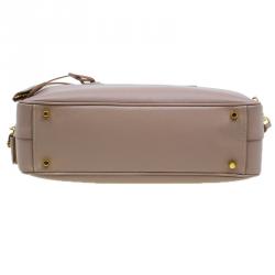 Pre Owned Prada Cammeo Saffiano Lux Leather Top Handle Bauletto Bag