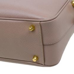Pre Owned Prada Cammeo Saffiano Lux Leather Top Handle Bauletto Bag