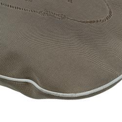 Pre Owned Prada White/Beige  Canvas Jacquard Logo Studded Top Handle Bag