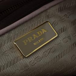 Pre Owned Prada Blush Pink Saffiano Lux Leather Large Double Zip Tote