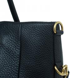 Pre Owned حقيبة شوبر برادا جلد فيتيلو ديانو أسود