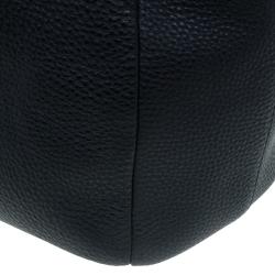 Pre Owned حقيبة شوبر برادا جلد فيتيلو ديانو أسود