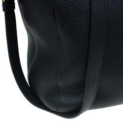 Pre Owned حقيبة شوبر برادا جلد فيتيلو ديانو أسود