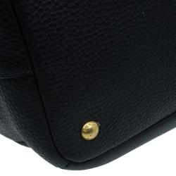 Pre Owned حقيبة شوبر برادا جلد فيتيلو ديانو أسود