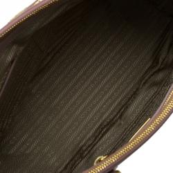 Pre Owned Prada Blush Pink Saffiano Lux Leather Large Double Zip Tote