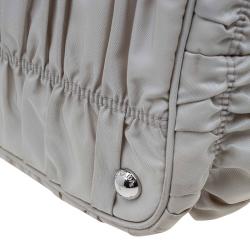 Pre Owned Prada Pomice Gaufre Tessuto Nylon Shopping Tote