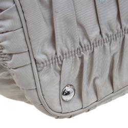 Pre Owned Prada Pomice Gaufre Tessuto Nylon Shopping Tote