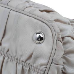 Pre Owned Prada Pomice Gaufre Tessuto Nylon Shopping Tote