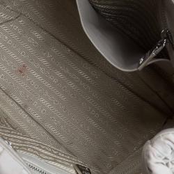 Pre Owned Prada Pomice Gaufre Tessuto Nylon Shopping Tote