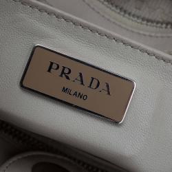 Pre Owned Prada Pomice Gaufre Tessuto Nylon Shopping Tote
