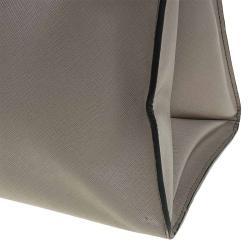 Pre Owned Prada Beige Saffiano Soft Leather Tote Bag