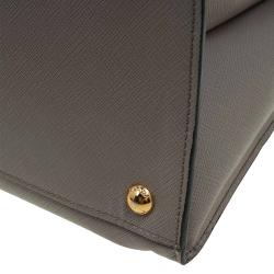 Pre Owned Prada Beige Saffiano Soft Leather Tote Bag