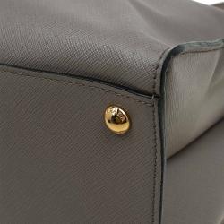 Pre Owned Prada Beige Saffiano Soft Leather Tote Bag