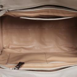 Pre Owned Prada White Ghiaccio Nappa Gaufre Bag