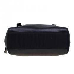 Pre Owned Prada Black Leather and Nylon Vintage Satchel