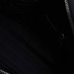 Pre Owned Prada Black Leather and Nylon Vintage Satchel