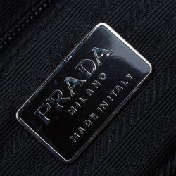 Pre Owned Prada Black Leather and Nylon Vintage Satchel