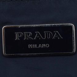 Pre Owned Prada Dark Blue Fabric BYO Bag Shopper Tote