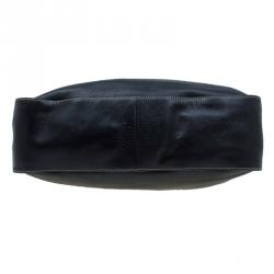 Pre Owned Prada Black Leather Flap Shoulder Bag