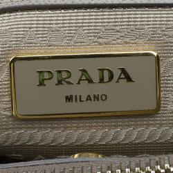Pre Owned Prada Light Green Saffiano Lux Leather Small Tote