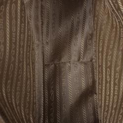 Pre Owned Prada Beige Sabbia Saffiano Lux Leather Executive Tote Bag