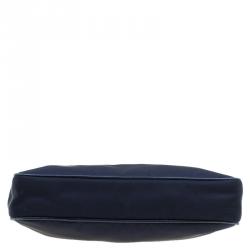 Pre Owned Prada Blue Nylon/Saffiano Leather Crossbody Bag