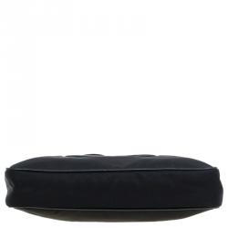 Pre Owned Prada Black Nylon/Saffiano Leather Crossbody Bag