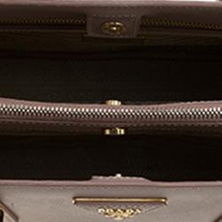 Pre Owned Prada Blush Pink Saffiano Lux Leather Small Tote