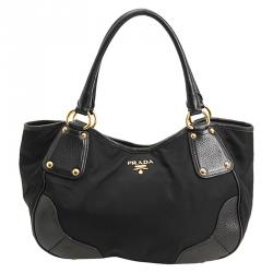 Pre Owned Prada Black Nylon Tote