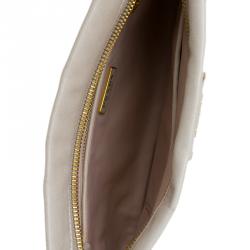 Pre Owned Prada Beige Leather Car-Applique Clutch