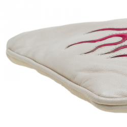 Pre Owned Prada Beige Leather Car-Applique Clutch