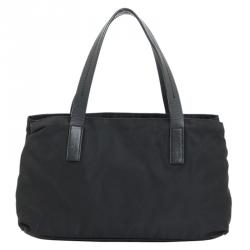 Pre Owned Prad Black Nylon Tote